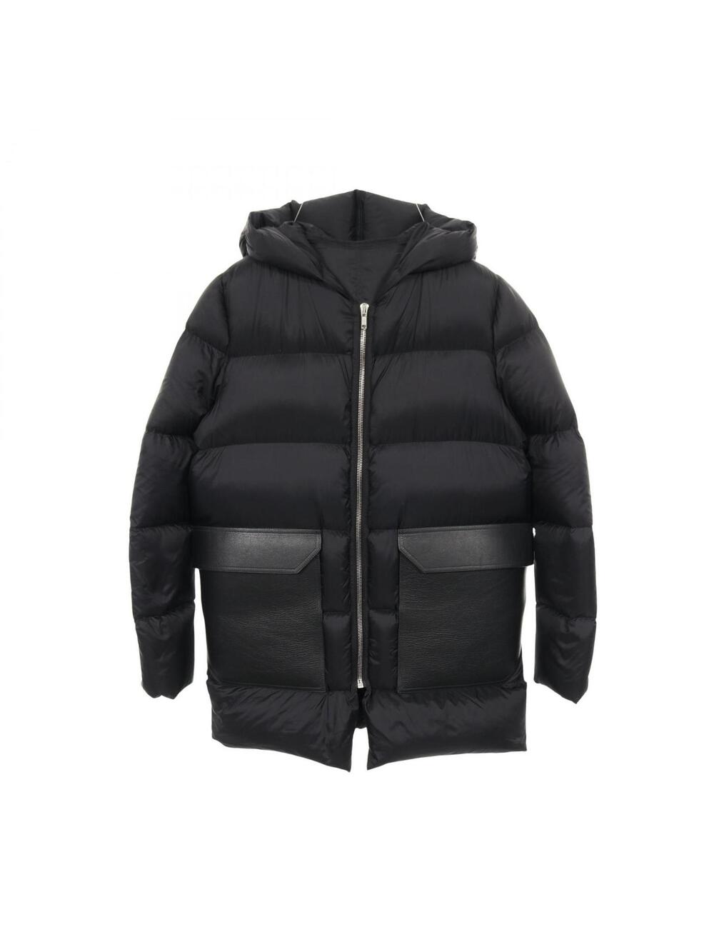 Rick Owens Down Jacket Coat Nylon Black #363068R13B